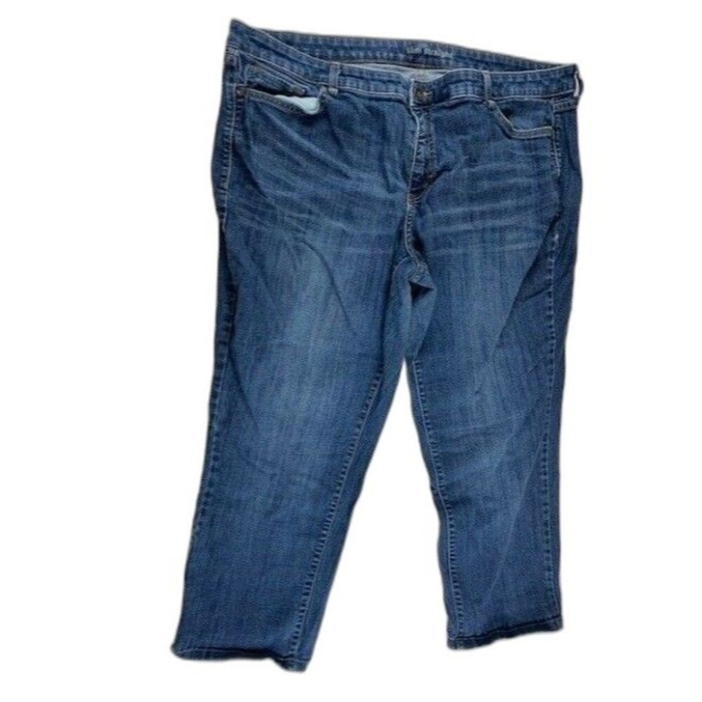 JCP Womens Jeans Size 22W Slim Straight Dark Wash